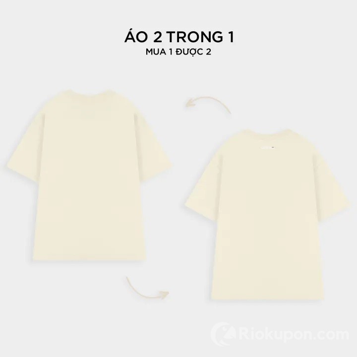 Áo thun 2 mặt nam nữ unisex Outerity Double Tee Collection - Flowers
