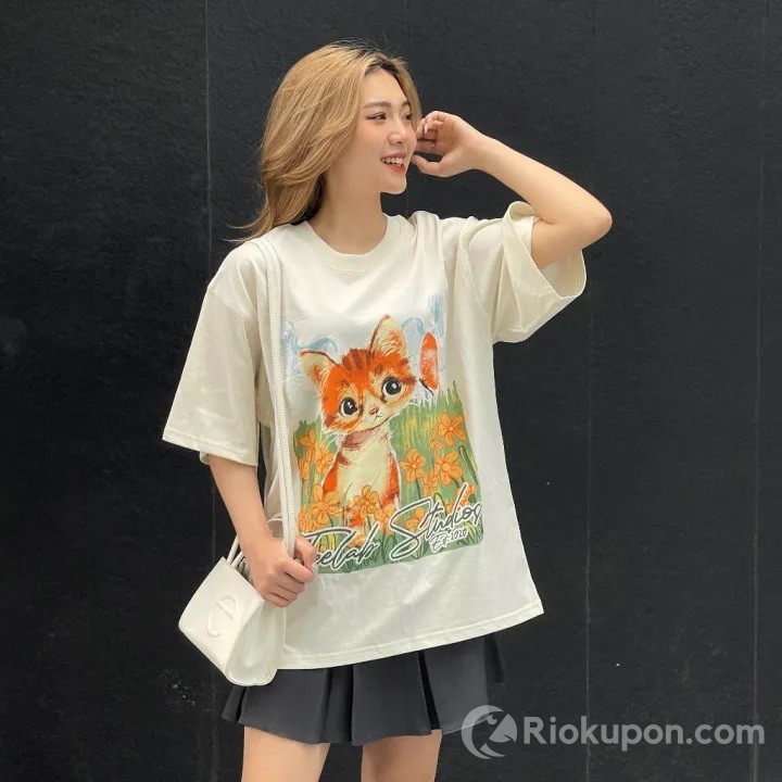 Áo thun Teelab Local Brand Unisex Sumer Cat Vibe TS165