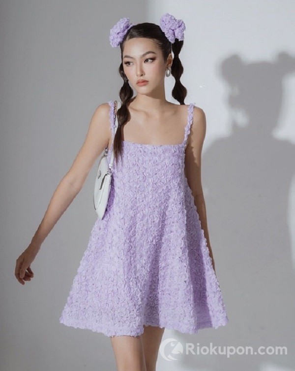 Đầm Jofiel pastel - tặng kèm scrunchies, chất liệu cao cấp