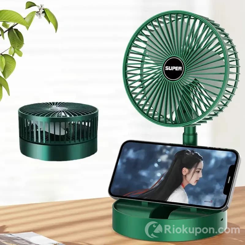 Quạt mini Super tích điện 3 tốc độ gió