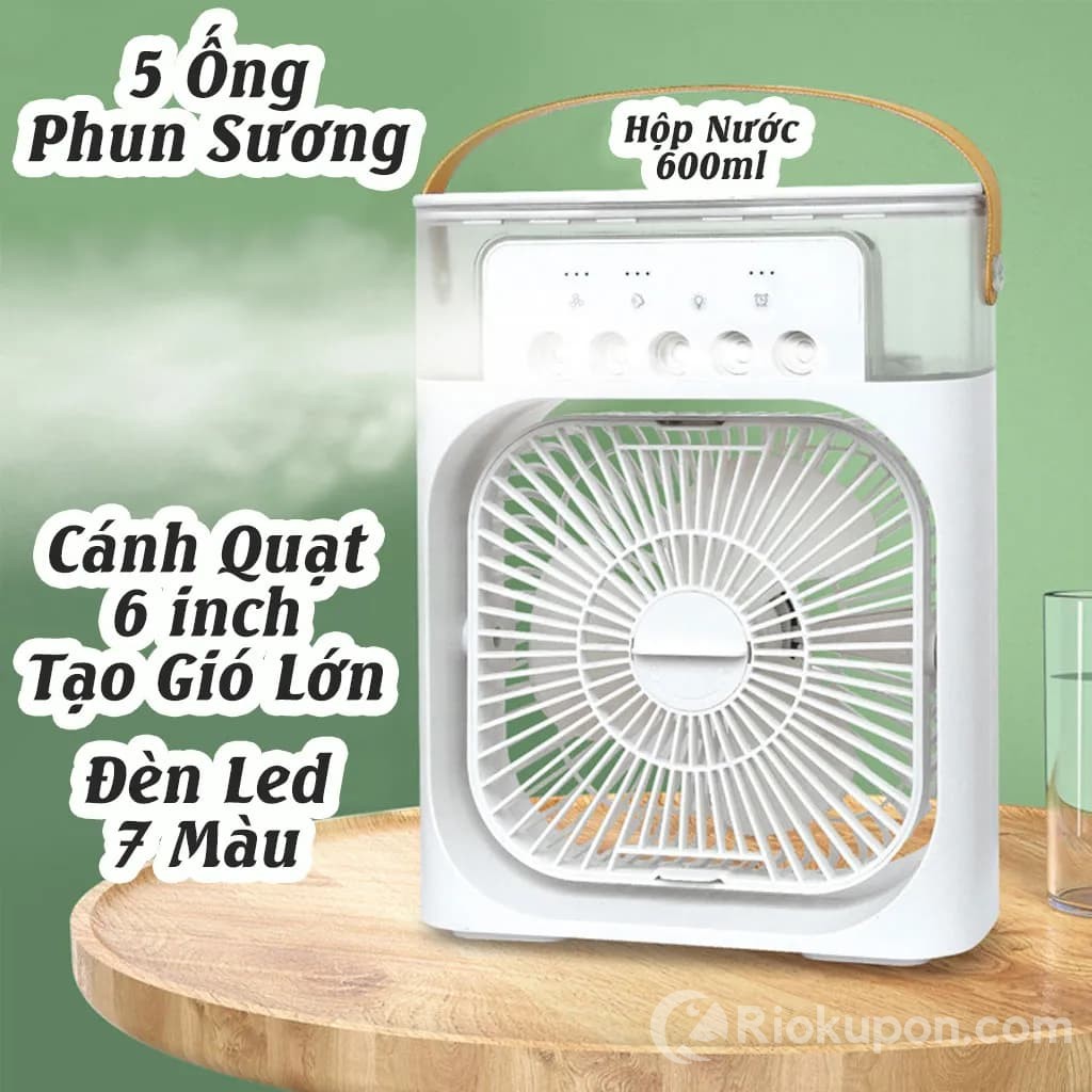 Quạt phun sương điều hòa hộp nước siêu lớn