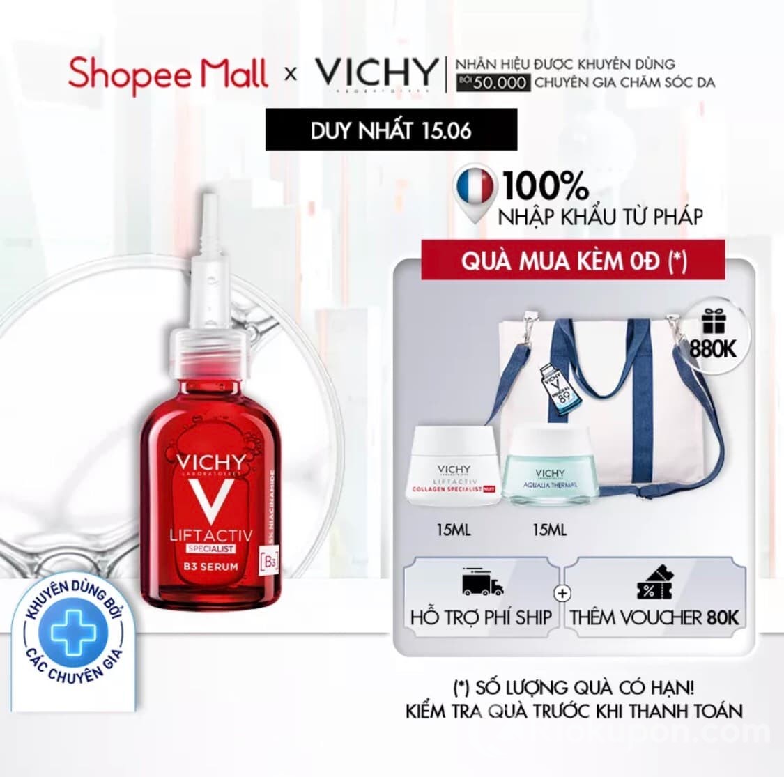 Tinh chất Vichy Liftactiv B3 dark spots 30ml chống thâm nám