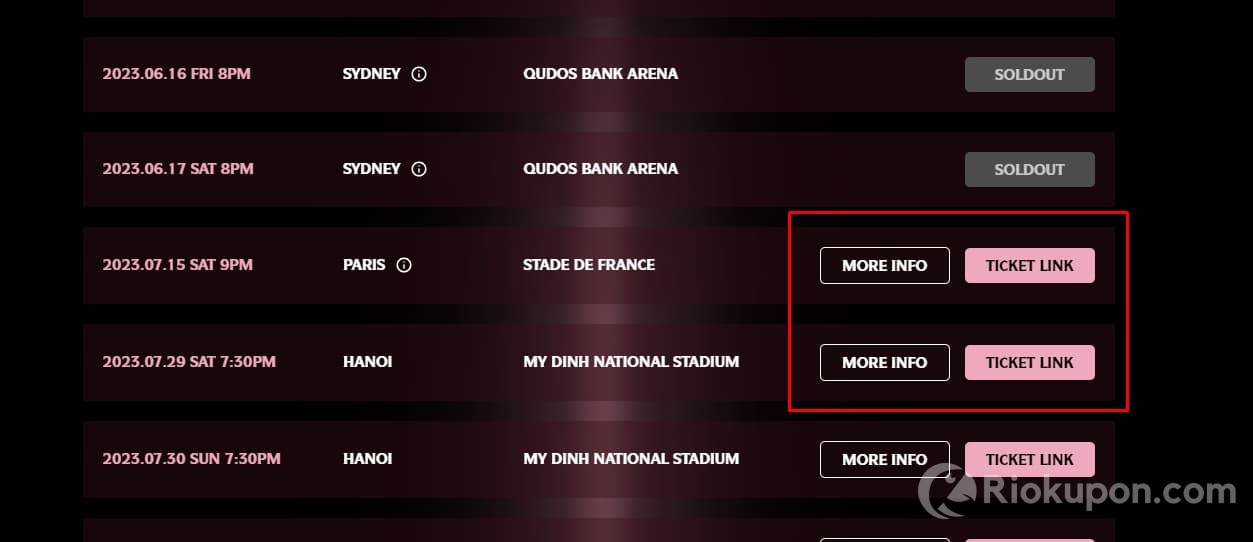 Hướng dẫn săn vé Blackpink trên Ticketbox