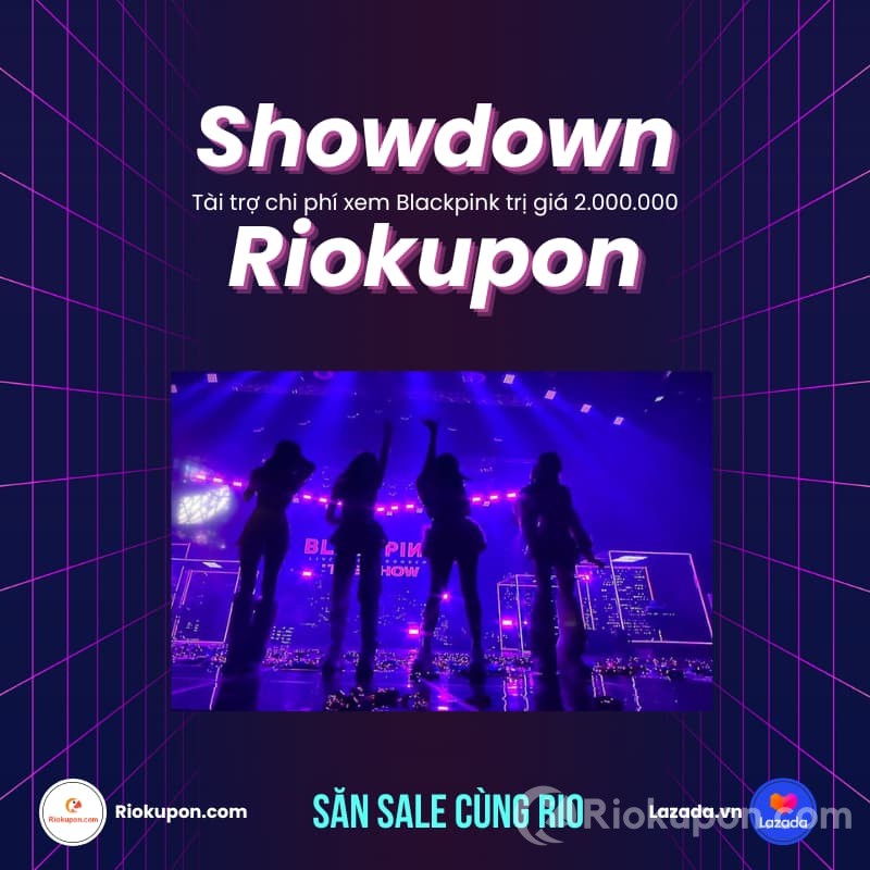 Ưu đãi 2 triệu đồng khi mua vé Blackpink qua Lazada