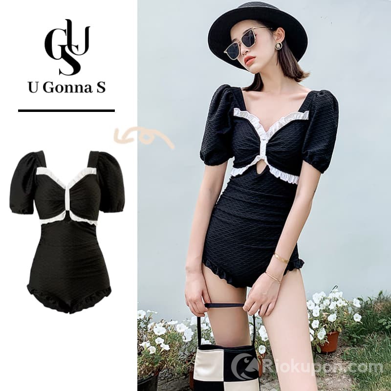 Bikini thiết kế 1 mảnh liền thân, cạp cao hở lưng phong cách gợi cảm - bikini hè 2023