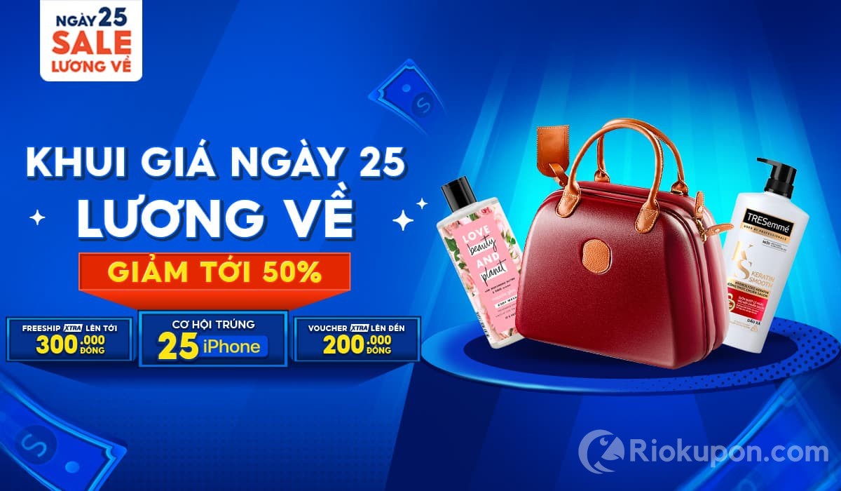 Săn mã giảm giá Shopee 25.7 siêu khủng 1 triệu deal