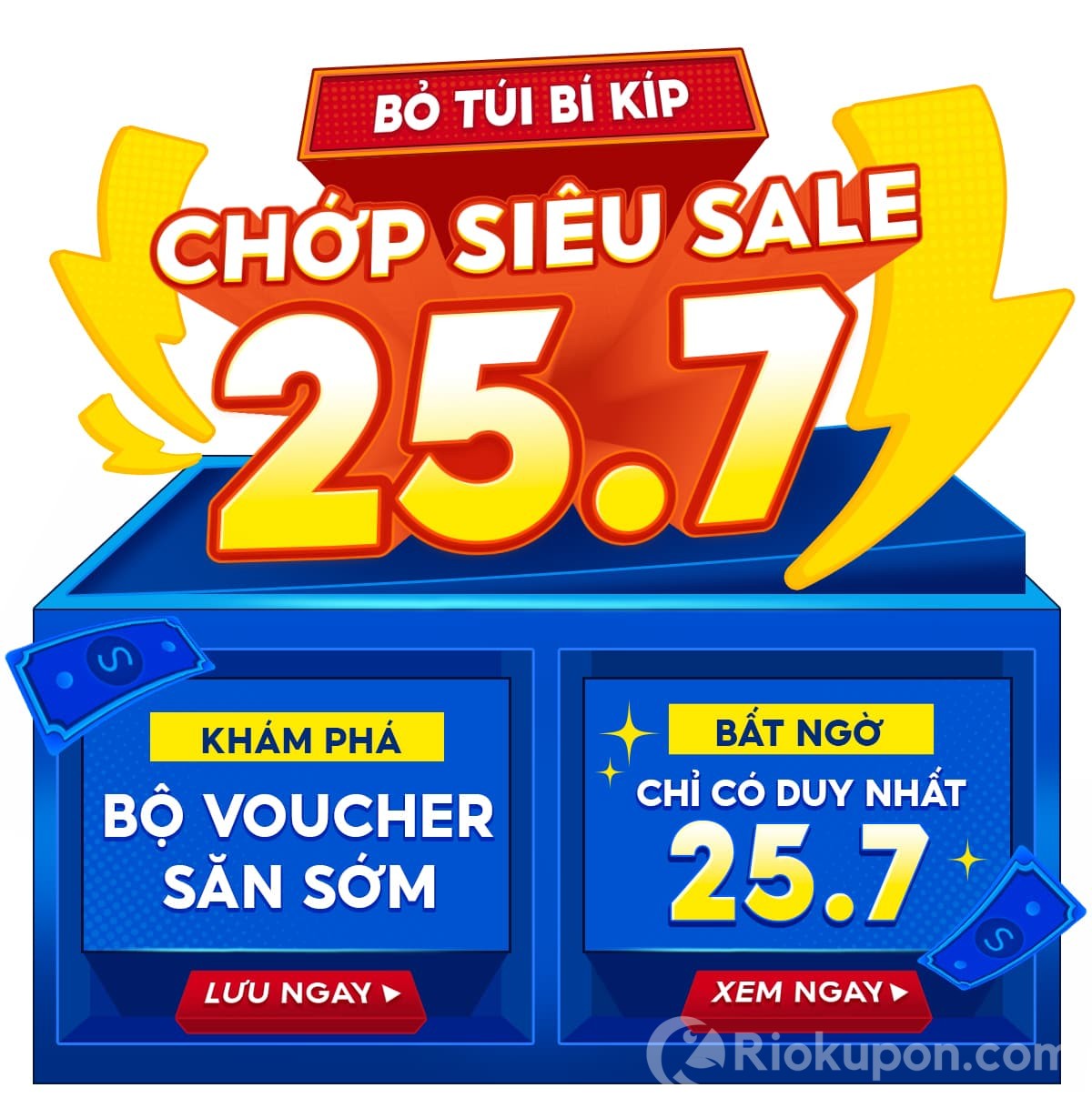 Hàng triệu voucher Shopee Sale 25.7 được tung ra