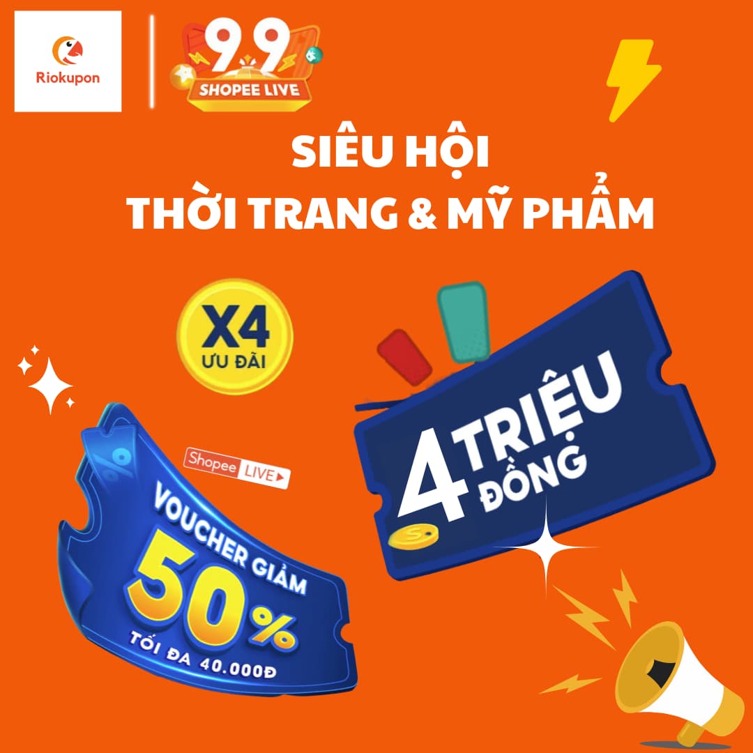 Voucher 4 triệu, mã Live 100k - Shopee 9.9.2023 có gì đặc biệt?
