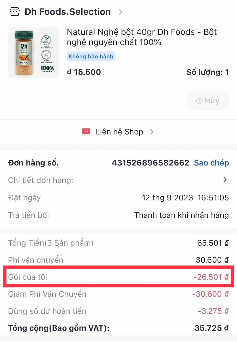 Ví dụ về sản phẩm iChoice Lazada với logo đặc trưng