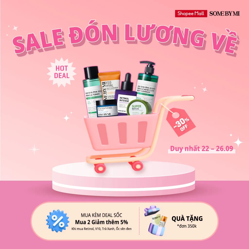 Thương hiệu Some By Mi tham gia Shopee 25.9