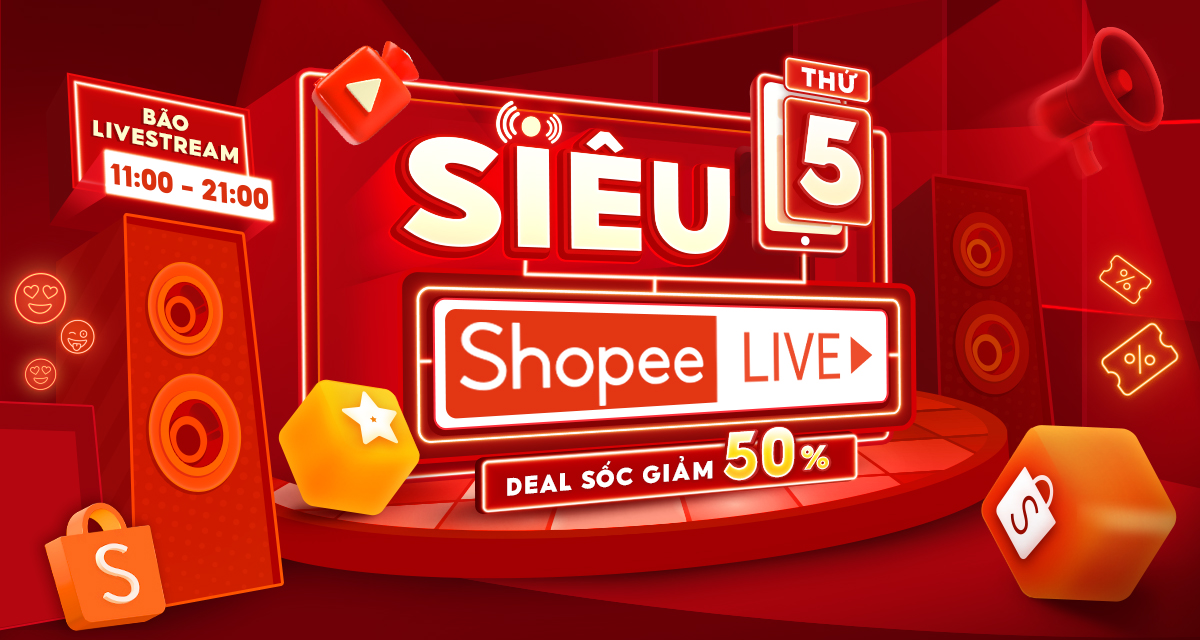 Shopee Live với voucher khủng 11.11