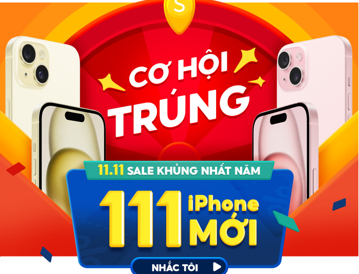 Trúng 111 iPhone trong Shopee 11.11