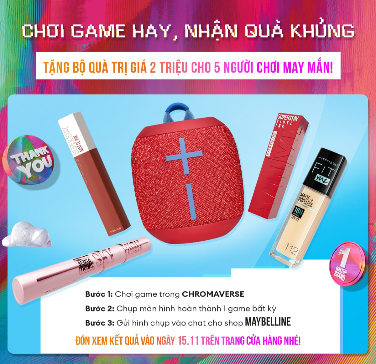 Sản phẩm mỹ phẩm Maybelline trong Lazada Sale 15.11