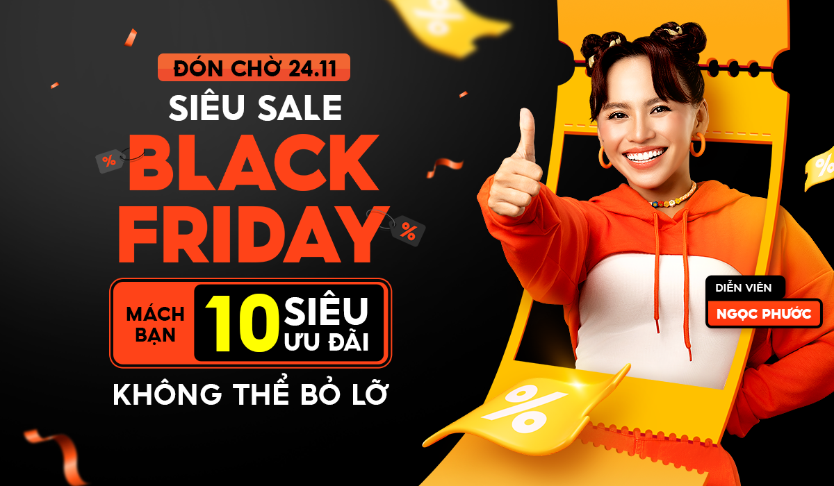 Shopee Black Friday 2023: Tiệc sale bùng nổ, nhận deal hời cả triệu đồng