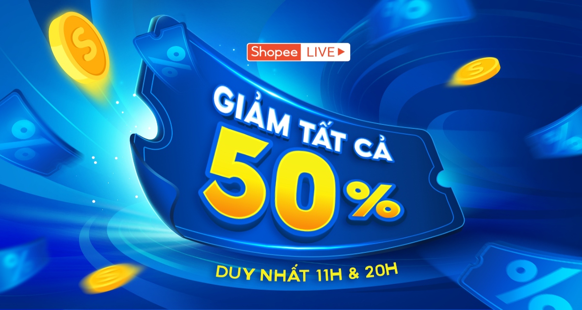 Shopee Live giảm giá Black Friday