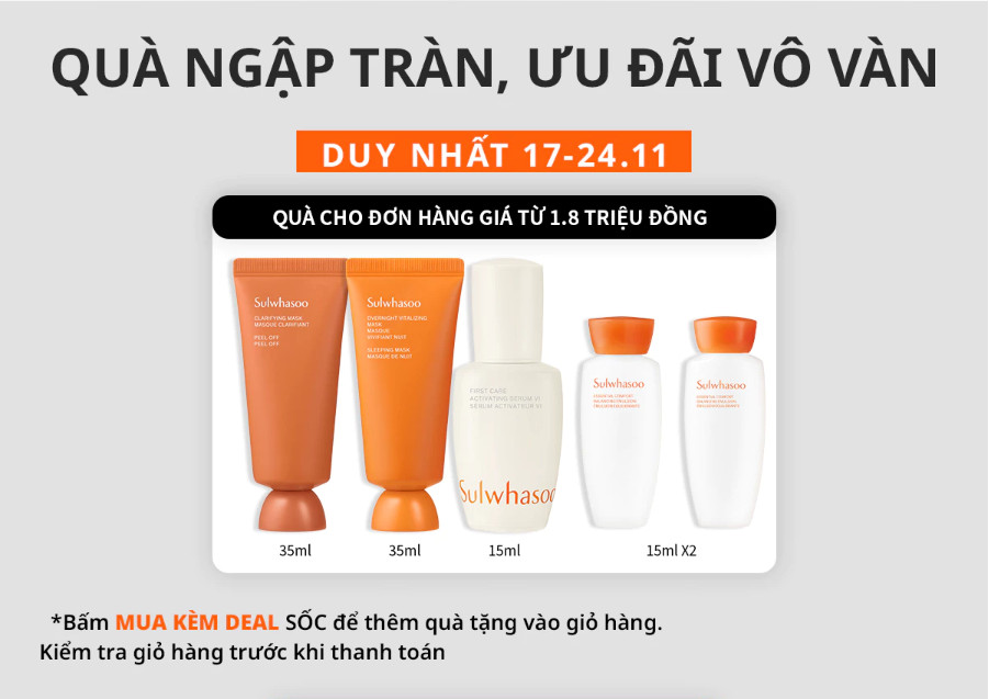 Sản phẩm Sulwhasoo trong Shopee Black Friday 2023