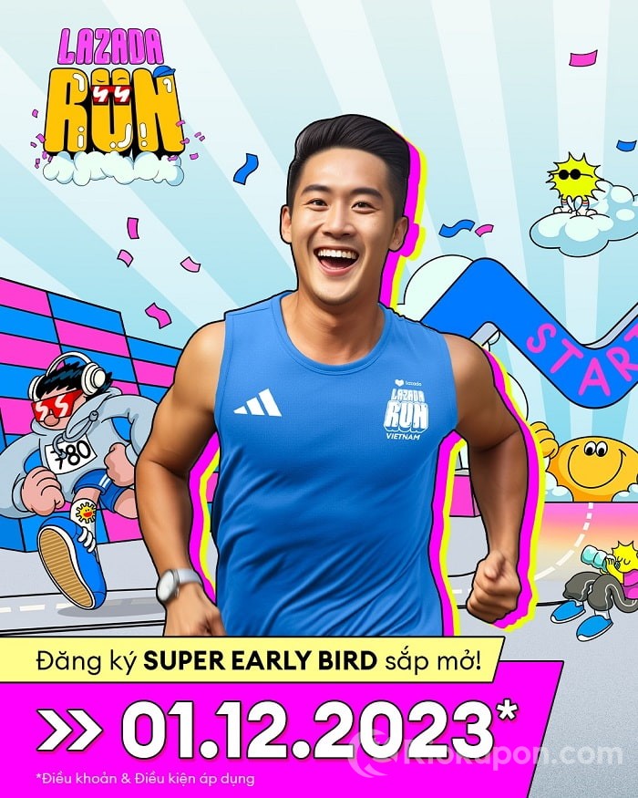Quy trình mua vé Lazada Run trên ứng dụng