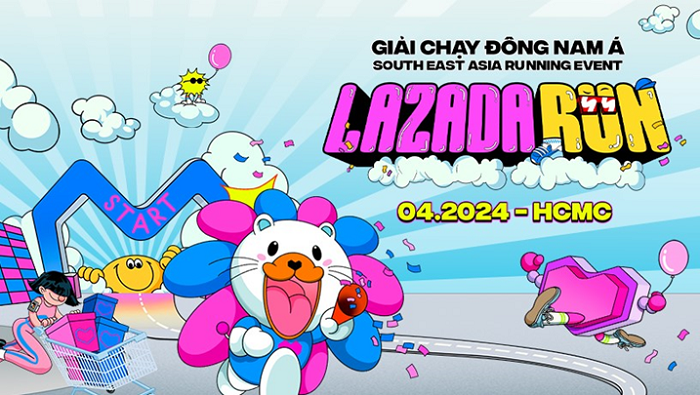 Logo chương trình Lazada Run 2024