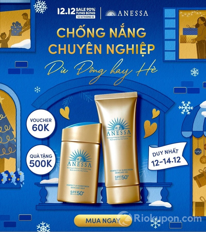 Anessa ưu đãi Lazada 12.12