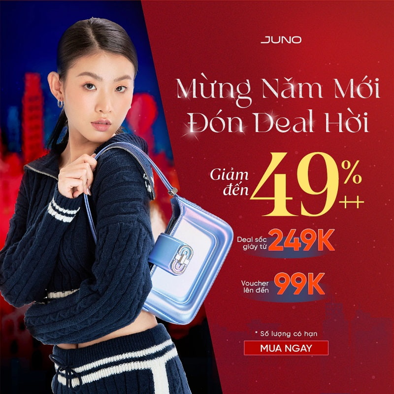 Túi xách Juno - thương hiệu túi xách uy tín cho Tết