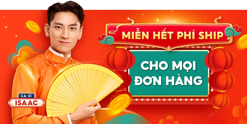 Shopee Tết Siêu Sale: Lì Xì 90% + Miễn Hết Phí Ship + Mua 1 Tặng 1