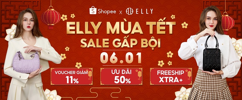 Túi xách thời trang ELLY cho dịp Tết