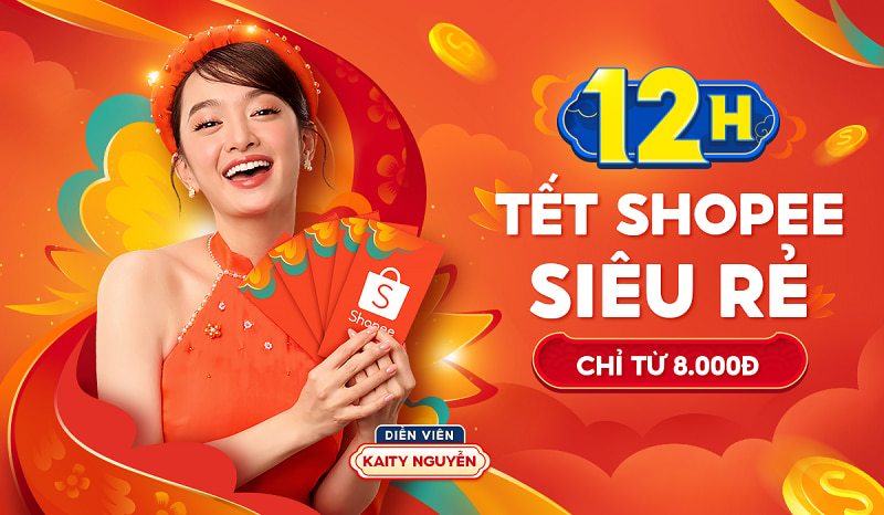 Shopee Tết Siêu Sale: Lì Xì 90% + Miễn Hết Phí Ship + Mua 1 Tặng 1