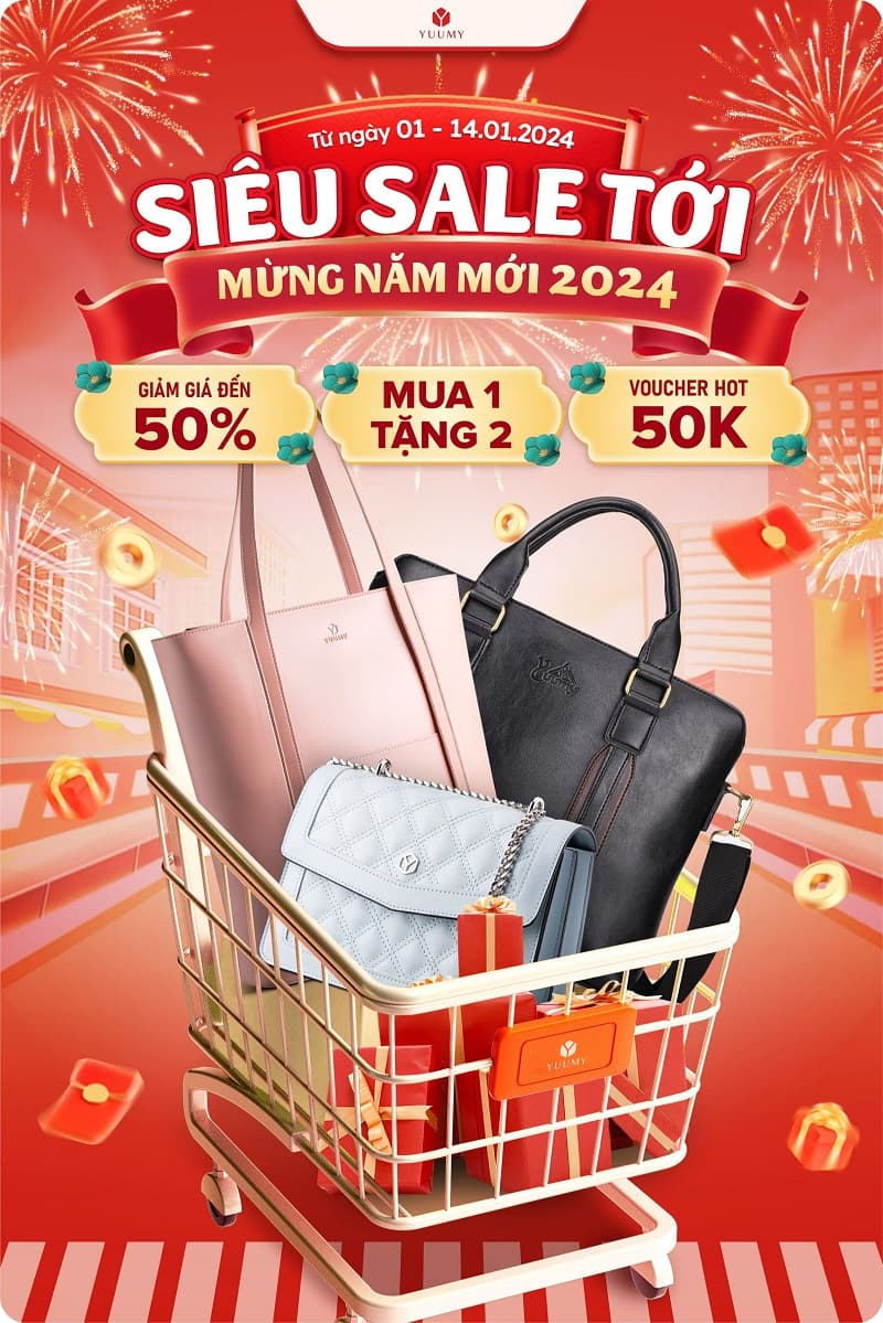 Túi xách da Yuumy - chất lượng cao cấp cho Tết