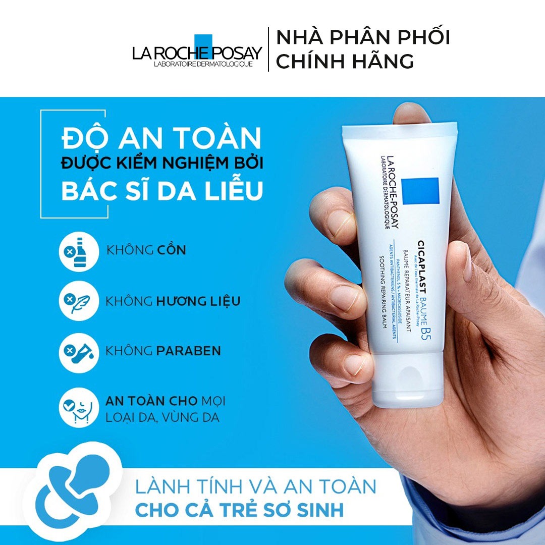Kem dưỡng La Roche-Posay Cicaplast Baume B5+ đặc, màu trắng