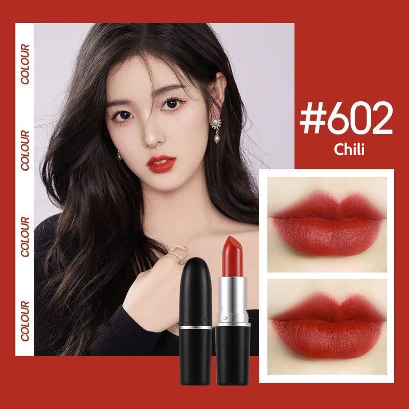 Son MAC Powder Kiss Lipstick POSSHE - son đỏ Tết 2024