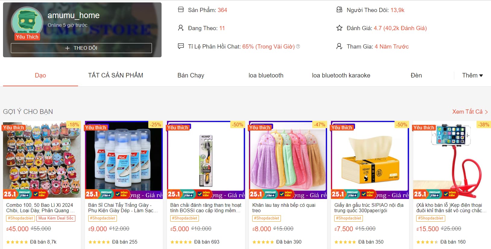 Combo bao lì xì Tết 2024 shop Amumu Home