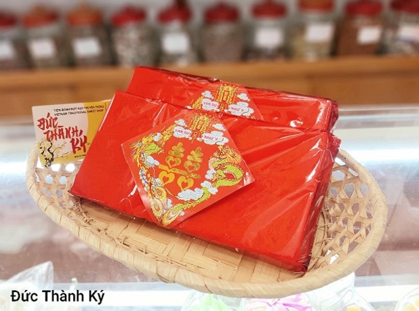 Bánh in tấm chưng Tết có họa tiết đẹp