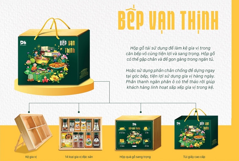 Hộp quà Tết DH Foods gia vị đặc sản