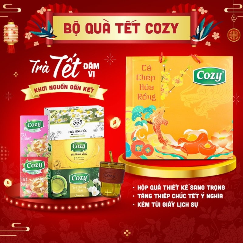 Hộp quà Tết Cozy cá chép hóa rồng
