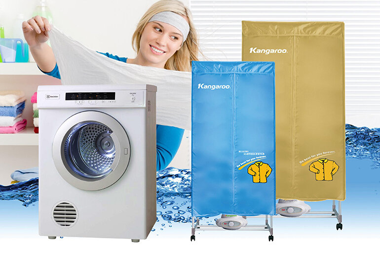 Sử dụng máy sấy để giữ quần áo thơm lâu
