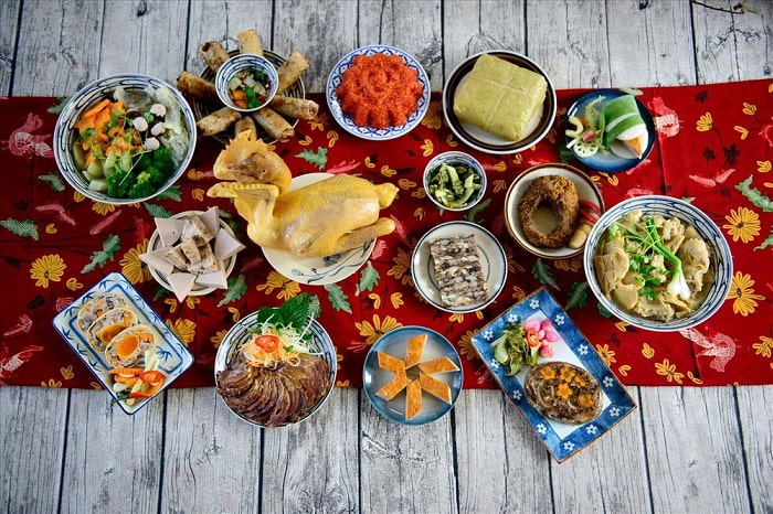 Mâm cúng mặn rằm tháng Giêng với đầy đủ lễ vật