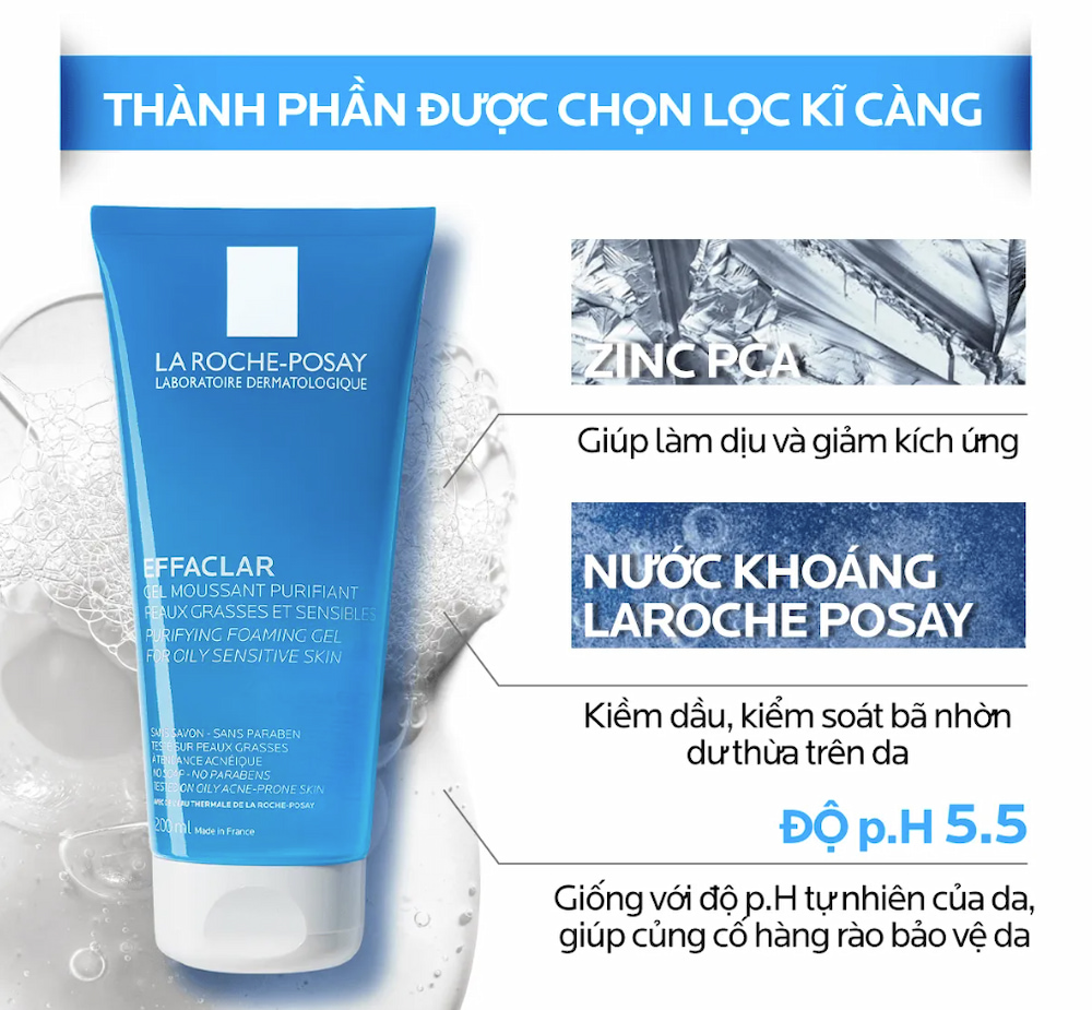 Gel rửa mặt La Roche-Posay Effaclar