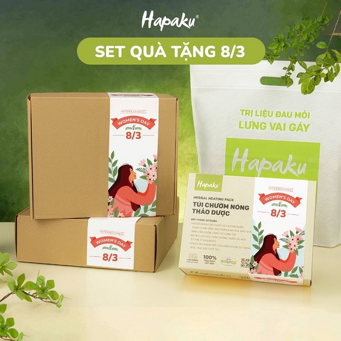 Set quà 8/3 thảo dược thiên nhiên Hapaku