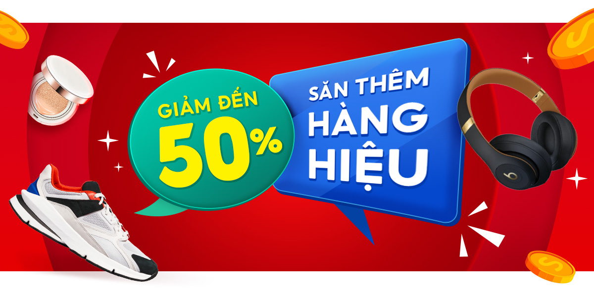 Hàng hiệu giảm sâu đến 50% trong Shopee 3.3