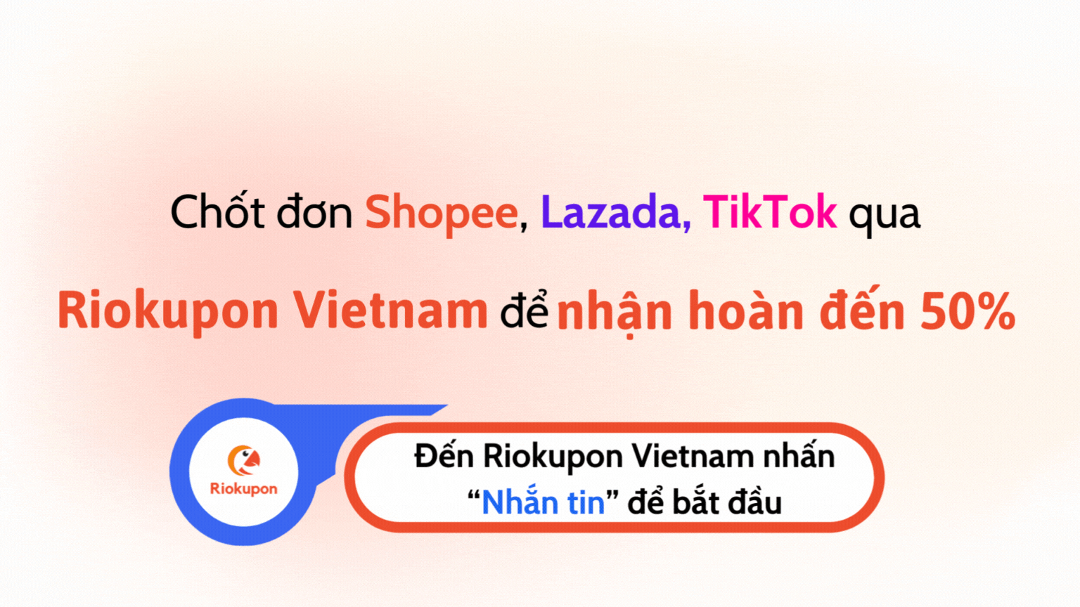 Mua sắm hoàn tiền tại Riokupon