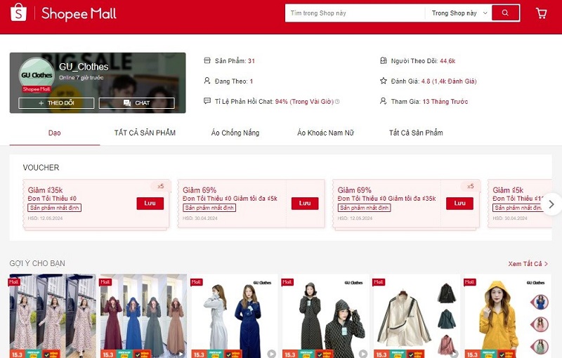 Áo chống nắng GU_Clothes phong cách unisex