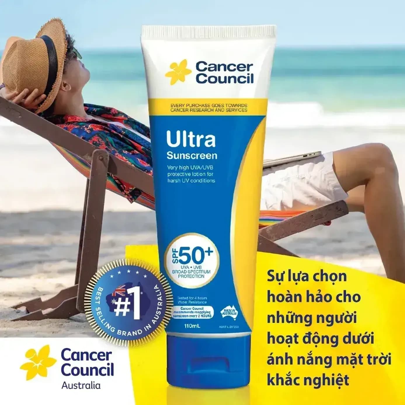 Kem chống nắng Úc Cancer Council Ultra Sunscreen