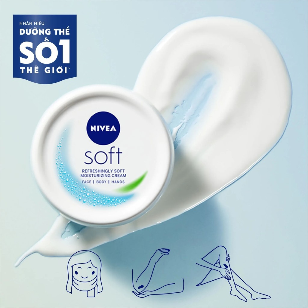 Kem dưỡng ẩm Nivea Soft có tốt không? Review tất tần tật về Nivea Soft