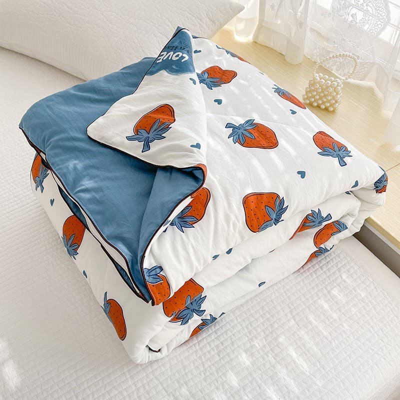 Chăn lạnh mùa hè cotton xơ đậu nành trần bông