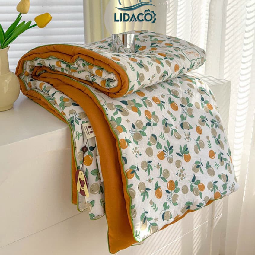 Chăn lạnh mùa hè cotton đũi Lidaco