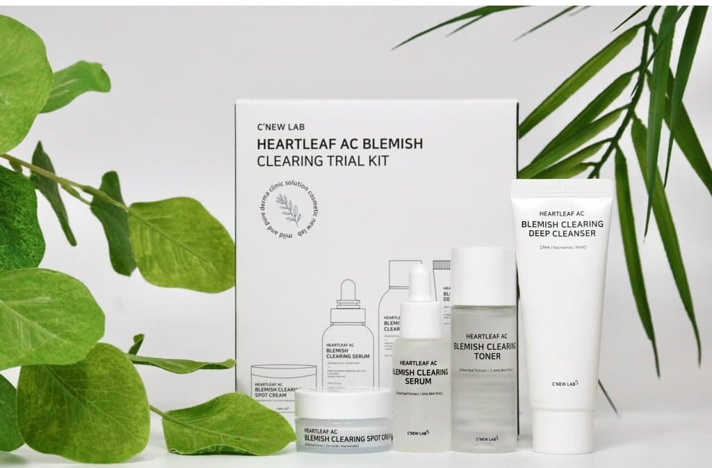 Set skincare mini C'New Lab trị mụn chuyên sâu