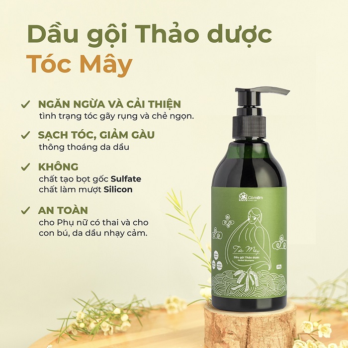 Dầu gội thảo dược Tóc Mây bồ kết Cỏ Mềm 300g