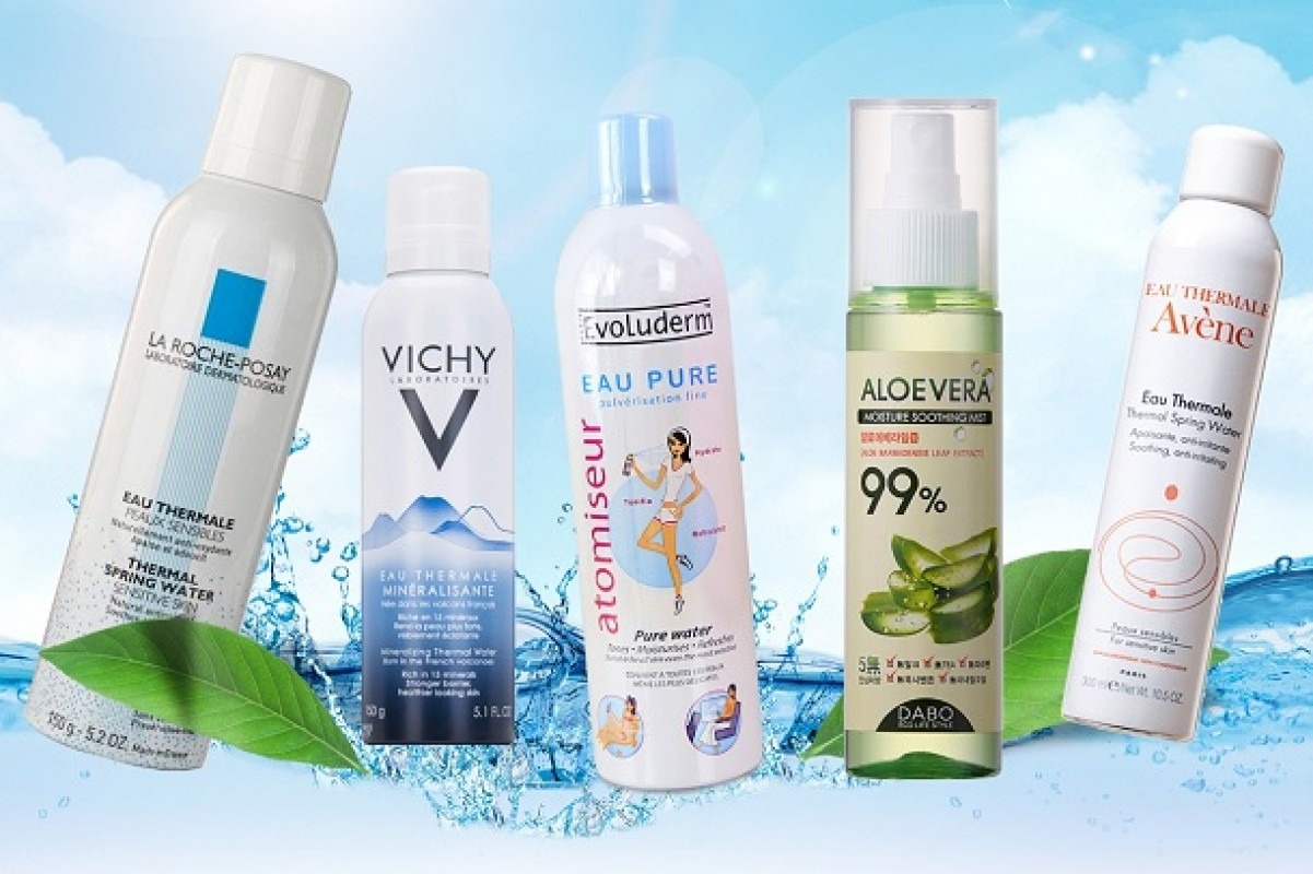 Top 7 xịt khoáng cho da khô hiệu quả tốt, đáng dùng nhất mùa hè này
