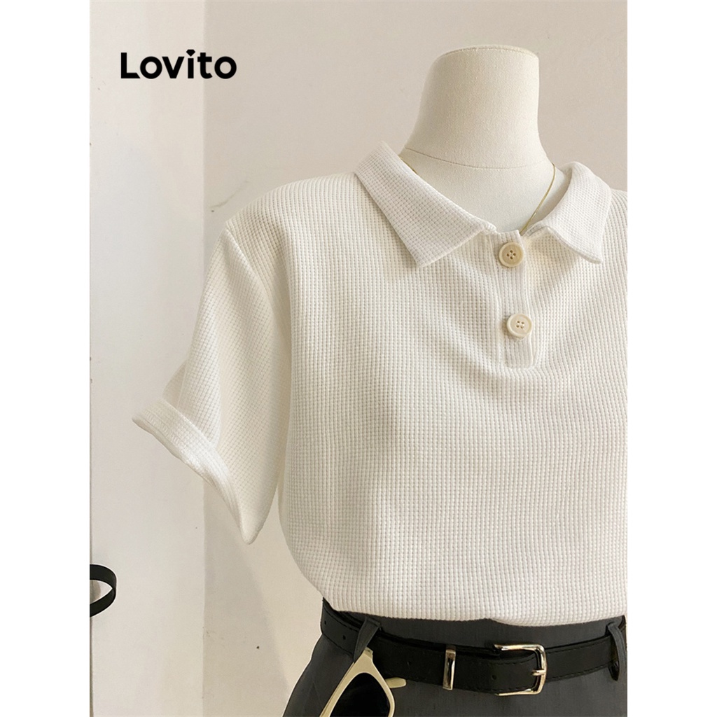 Áo thun polo Lovito L68ED039