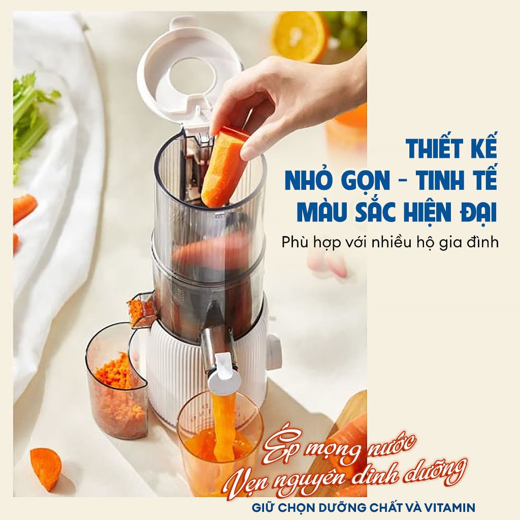 Máy ép chậm Gilux GLT25 với công suất lớn và lưới lọc Tritan an toàn